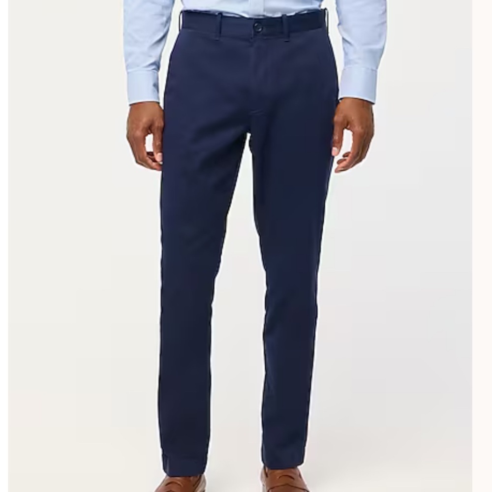 J Crew Factory Mens Navy Slim Fit Athletic Chino Pants NWT